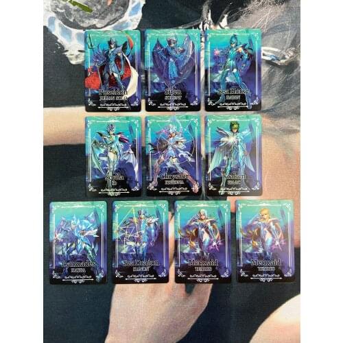 10pcs/set Saint Seiya Marina No.8 Repaint Original Composite Craft Toys Hobbies Hobby Collectibles Game Collection Anime Cards