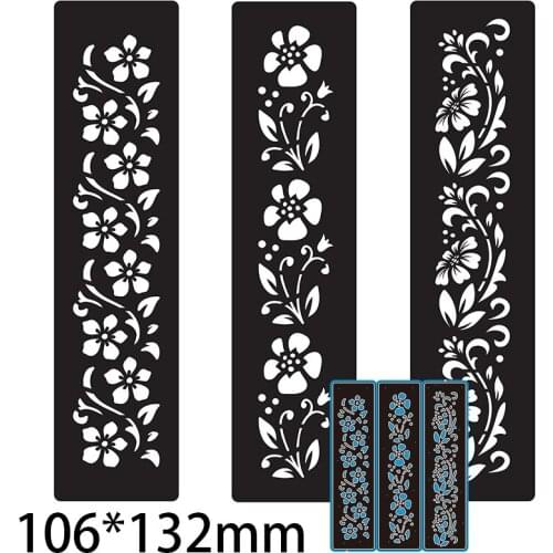 106*132mm Flower Pattern Cutting DIES Stencil DIY Scrapbook Embossing Card Craft Template Paper Photo Album
