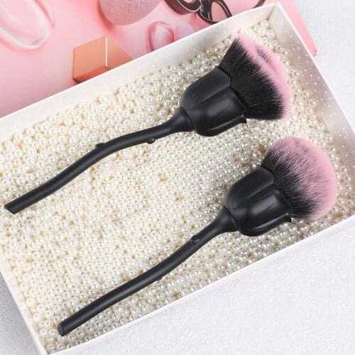 2021 New Pro Rose Flower Kabuki Makeup Brush Set Cosmetic Foundation Powder Brushes Tool
