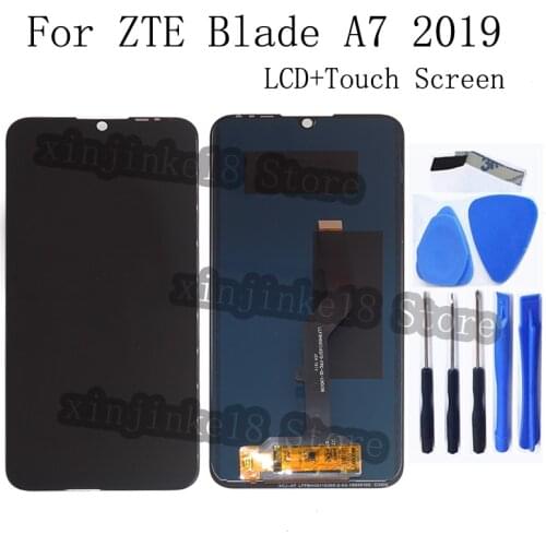 Original Display For ZTE BLADE A7 2019 LCD Display Touch screen digitizer assembly replacement For ZTE A7 2019 LCD Repair parts