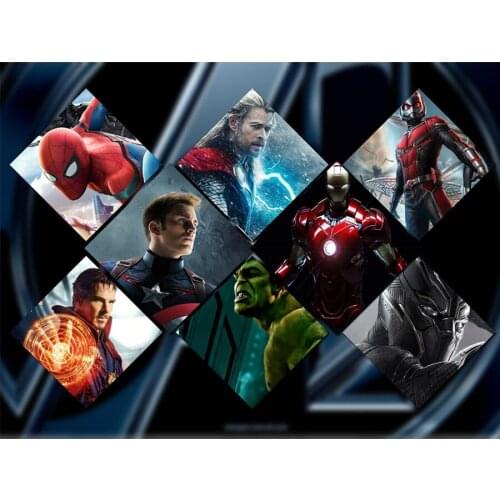 5D Diy High Quality Diamond Painting Cross Stitch Avenger Super Hero Diamond Embroidery Pattern Drill Mosaic Home Decor Gift Art