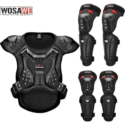 WOSAWE Adults Motorcycle Armor Vest Chest Back Protection Motocross Ski Skateboard Safety Jacket Moto Wear Protective Gear