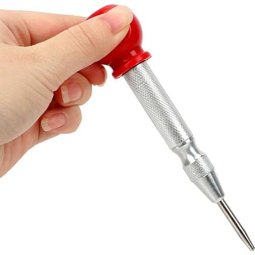 NICEYARD Automatic Center Punch With grip cap Locator Iron Plate Punching High Speed Steel Car Glass Breakers High Hardness