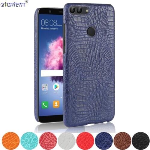 For Huawei P Smart Enjoy 7S Crocodile Skin Bumper Case FIG-LX1 FIG-LX3 FIG-L21 FIG-LA1 Hard PC Frame Cover FIG-AL00 Back Funda