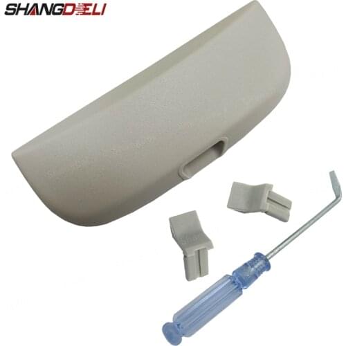 Car Styling Glasses Case Sunglasses Holder Box Grey for Mercedes Benz A B C E Class W203 W204 W205 W210 W124 W212 W211