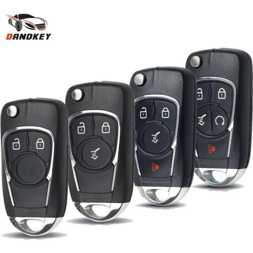 Dandkey For Chevrolet Cruze For Buick For OPEL Insignia Astra J Zafira C Excelle Verano 2/3/4/5 Buttons Modified Flip Key Shell