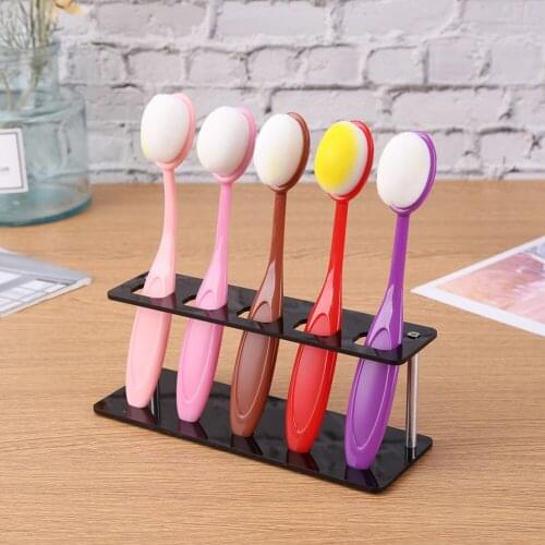 Makeup Brush Holder Plastic Cosmetic Tools Drying Display Stand Shelf Cosmetic Clean Dryer Tools Shelf Makeup Pens Storage Organ