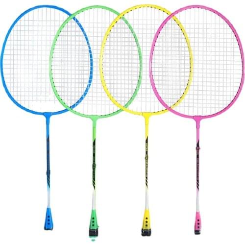 Junior ferroalloy badminton racket family entertainment adult junior badminton racket set