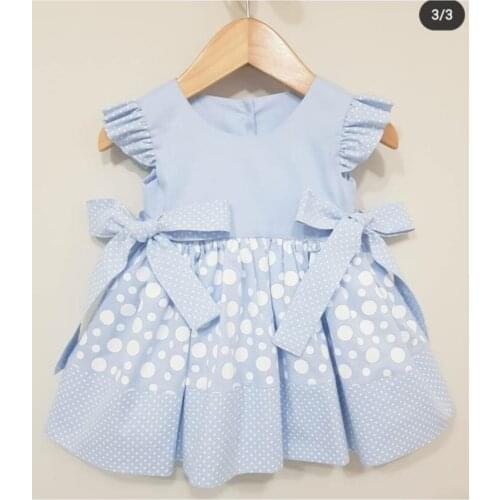 Bebe Blue Points Detailed Girl Dress
