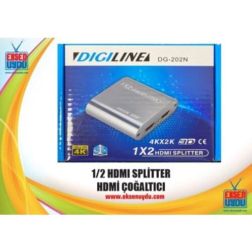 Digiline DG-202N 1/2 Hdmi Splitter - Hdmi Coupler 2 Output Hdmi Splitter
