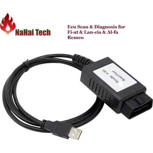 For Alf-a FOR Fi-at ECUScan OBD2 ECU Scan Diagnostic Cables MultiECUScan / For Fi at Romeo and FOR La ncia