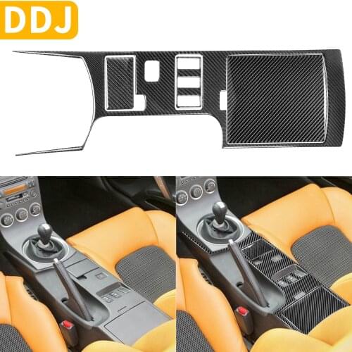 For Nissan 350Z Z33 2003-2005 Car Carbon Fiber Accessories Center Console Accent Heated Seat Control Sticker Modified Interior