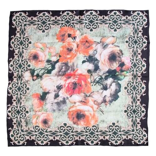 ELEGANT HANDMADE BRAND 100%Twill Silk Scarf TWIC-209687A