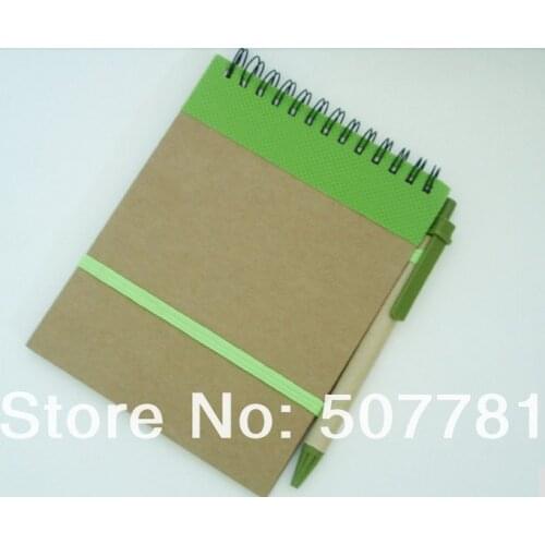 Customized Logo 1 color free on notebook notepad stationery notebook, with your logo mixed colors