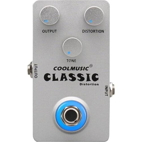 Classic Distorted 9V DC True Bypass Circuit Bass Guitar Pedal