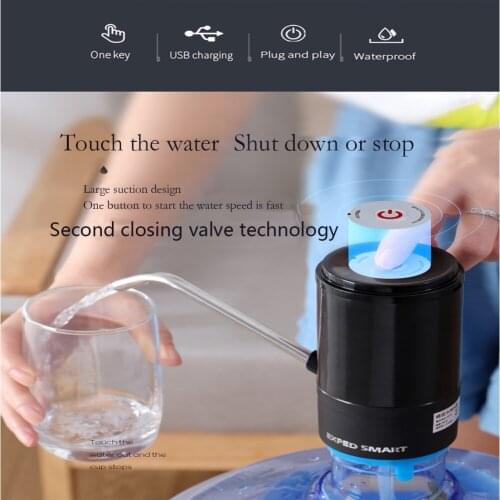 Mini Electric Water Bottle Pump Household Usb Charging Automatic Drinking Water Pump Water Bottle Pumping Device Water Dispenser