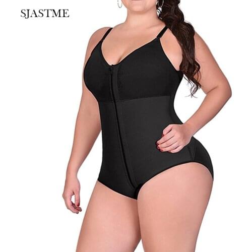 Full Body Waist Trainer Slimming Shaper Tummy Control Panties Bust Push Up Shapewear Butt Lifter Bodysuit Zipper Body Shapers