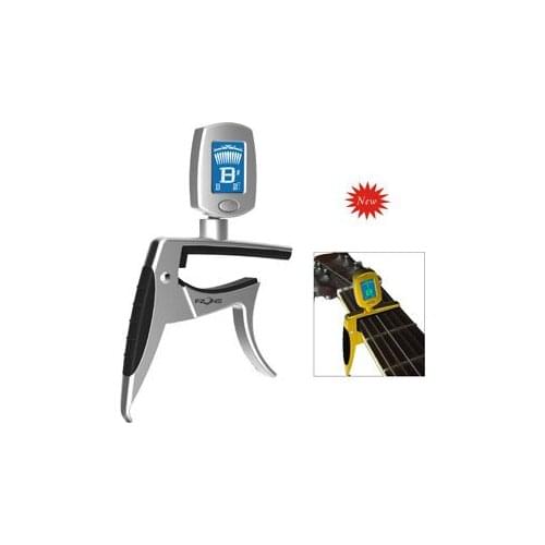 Multi-functional Capo Tuner 2 IN 1 Guitar Capo Tuner use CR 2032 battery(not included)