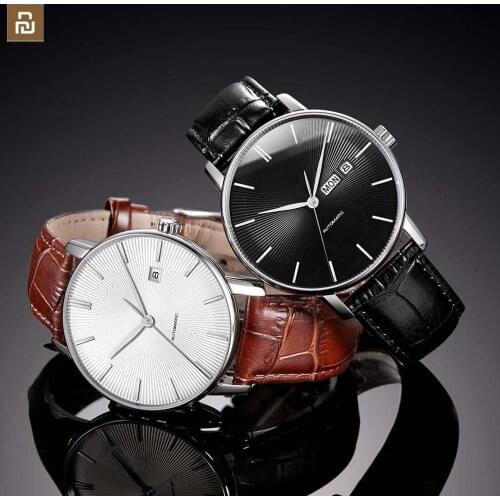 Newest youpin TwentySeventeen Sapphire Coated Mechanical Watch Leather Strap