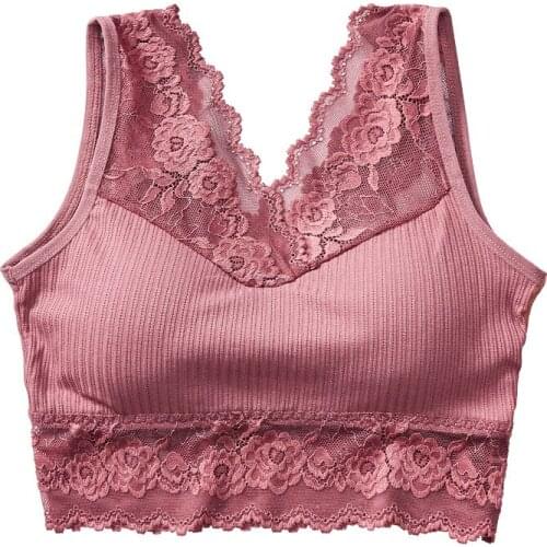 New Bras For Women Underwear Sexy Lace Lingerie Women Seamless Tops Bralette Brassiere Soft With Pads Push Up Female Thin