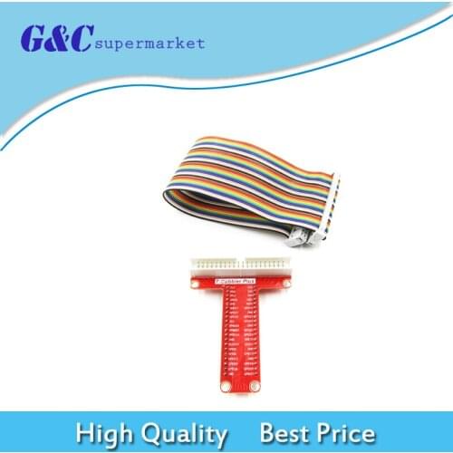 T GPIO Breakout Expansion Board +40Pin Rainbow Cable DIY For Raspberry Pi B+ 3 2 diy electronics