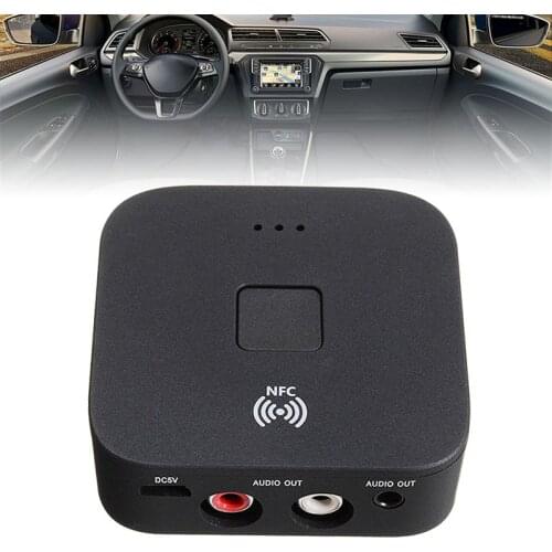 1PC Desktop Wireless bluetooth Receiver 5.0 aptX LL RCA NFC 3.5mm Jack Aux Audio Adapter Music Receiver Speaker