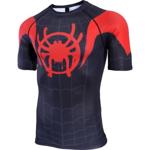 S-4XL Raglan Sleeve Compression Shirt 3D Printed T shirts Men Comics Cosplay Costume Quick Dry Fitness Sports Tops Male