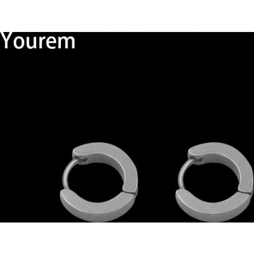 YOUREM stainless steel earings tiny hoop earrings for women men jewelry one pair ce065