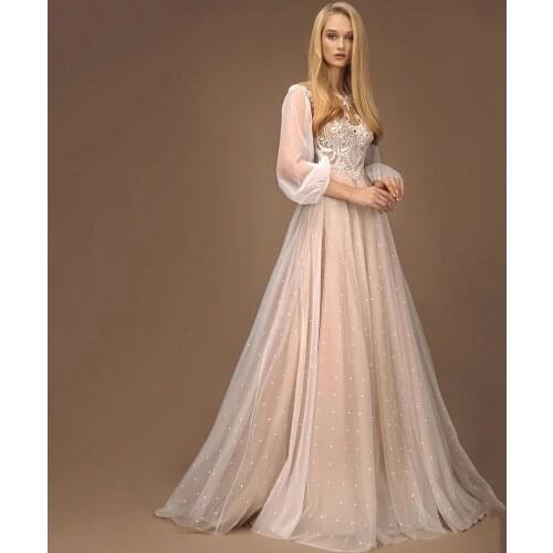 Wedding Dresses With Satin Overskirt Slit Bridal Wedding Gowns Plus Size Long Sleeve Crystals Beaded