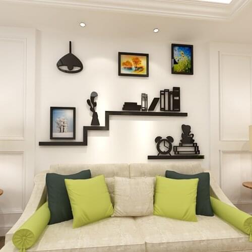 WS29 Creative photo frame bookshelf Arcley 3D wall sticker dining-room sofa bedroom TV background wall decoration sticke