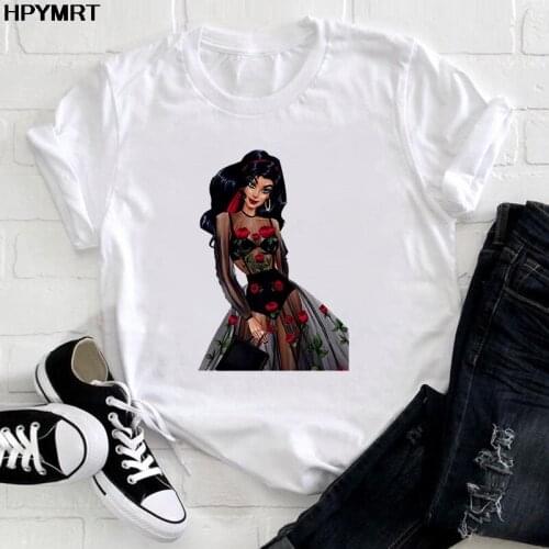 Women Harajuku Aesthetic Summer Tshirt Female O-neck Print Short Sleeve Tops&Tees Women Clothes Fashion Princess T-shirts Female