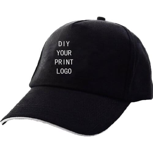 Custom Youth Hat Women Solid Color Baseball Cap Korean Version Of The Tide Handsome Wild Shade Customized DIY Logo Cap Men