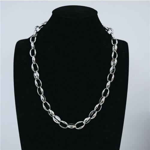 Fashion thick chain necklace female temperament water drop geometry hip hop pig nose clavicle chain necklace hot sale