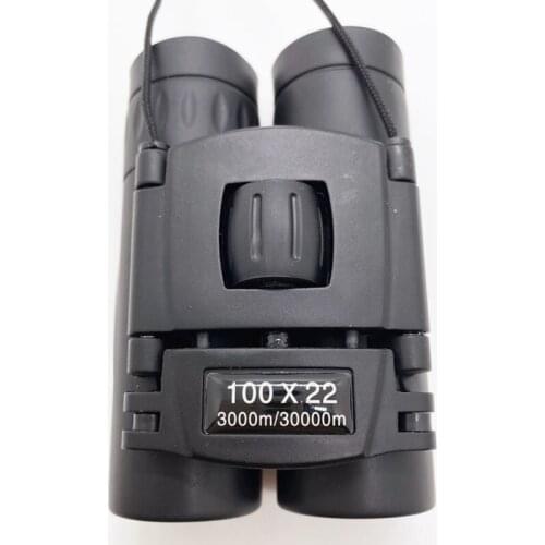 100x22 HD Binoculars 3000M Remote Folding Mini Binoculars Hunting Sports Outdoor Camping Travel 2021