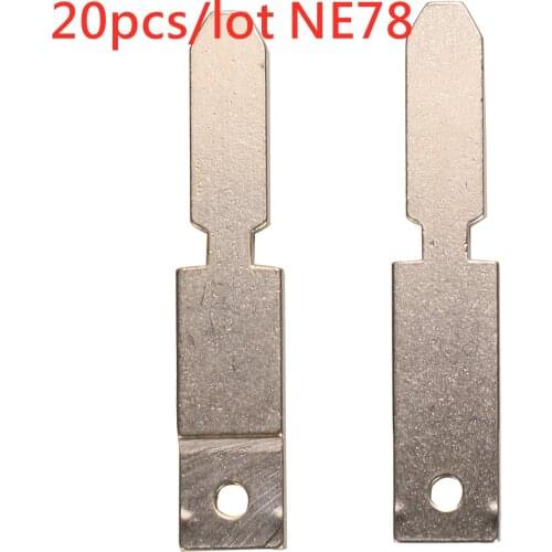 20pcs/lot Remote Car Key Shell NE78 Blade For Peugeot 106 205 206 306 307 405 406