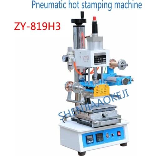 220V/110V Pneumatic Hot Bronzing Machine ZY-819H3 Fine Tuning Workbench High precision Automatic Push Board Setting Height 1PC