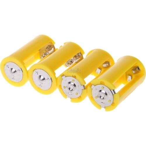 4PCS 3 AA To D Size Battery Holder Converter Adapter Switcher Plastic Case Box Jy23 19 Dropship