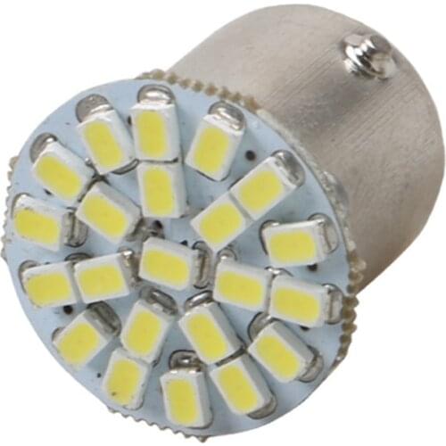 50pcs 1156 P21W BA15S 1157 BAY15D Car LED Turn Signal Lights Auto Rear Parking Lamp Bulbs 1206 22SMD White Red DC12V
