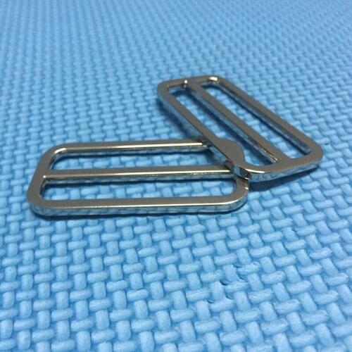 50pcs 2 inch (50mm inner)Tri-Glide Slider , leather strap adjuster Slide Buckle