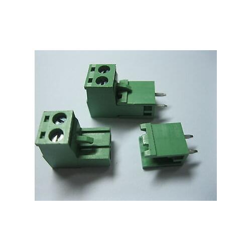 60 pcs Green 2 pin 5.08mm Screw Terminal Block Connector Pluggable Type