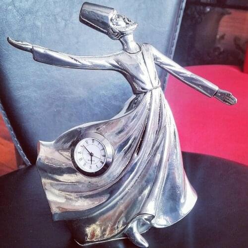 925 Sterling Silver Plated Clocked Semazen