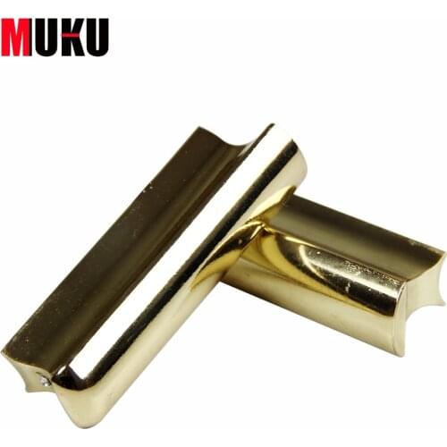 Free Shipping Solid Stainless Steel Tone Bar Guitar Slide for Hawian Guitar Gold/Silver