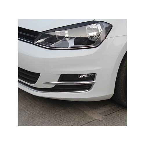For Golf 7 MK7 Free Shipping High Quality ABS Chrome Front Fog lamps cover Trim Fog lamp shade Trim