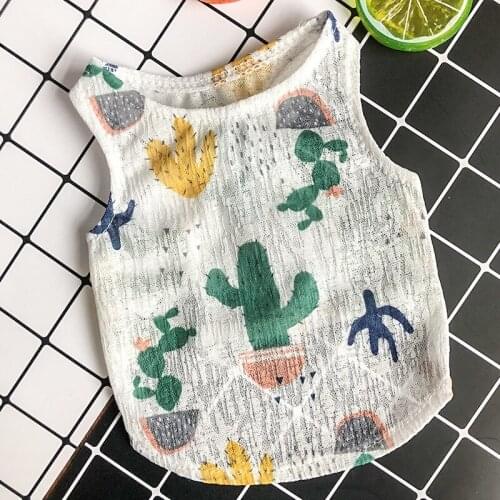 French combat vest dog and cat summer sky thin teddy corky pomerantz outfit