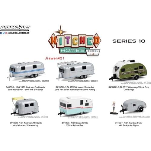 GreenLight 1:64 Hitched Homes 10 Alloy model car Metal toys for childen kids diecast gift