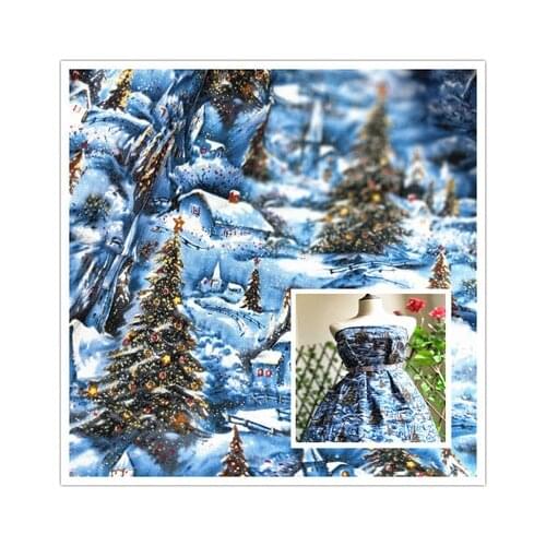 Quilting Fabrics for DIY Needlework Handmade Cotton Dress Print Patchwork Christmas 50x110cm Organic Fabric Printed Cartoon SMTA
