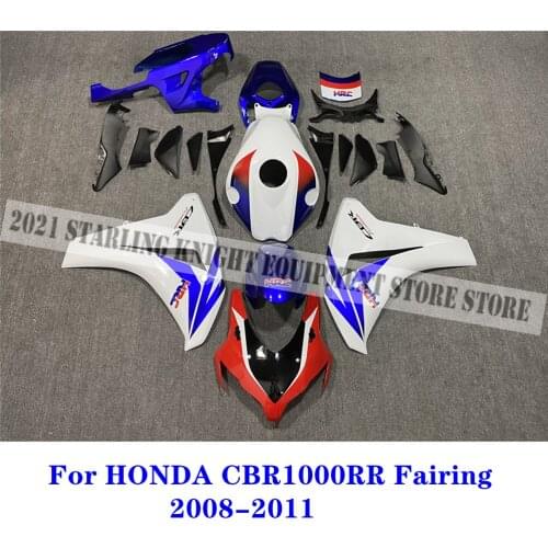 Motorcycle ABS Fairing kit For Honda CBR1000RR CBR1000 08 09 10 11 2008 2009 2010 2011 Red, blue and white body