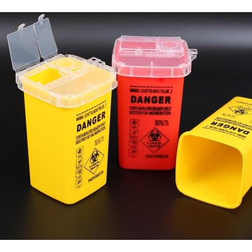 Tattoo Needle Tip Danger Biohazard Gathering Barrel Garbage Bucket Disposable Needle Trash Container