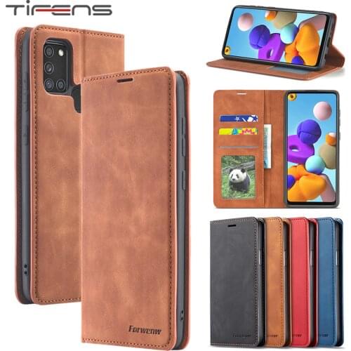 Leather A51 A71 A21S Case For Samsung Galaxy S21 S20 FE S10 E S9 S8 Note 20 Ultra Plus Lite S7 Edge A42 A32 A91 Flip Phone Cover