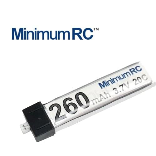MinimumRC 260mah 3.85-4.35v Lipo Battery 1.25 jst Plug